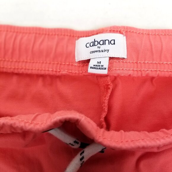 Cabana Crown & Ivy Boys Shorts M Coral Drawstring Casual - Picture 3 of 8